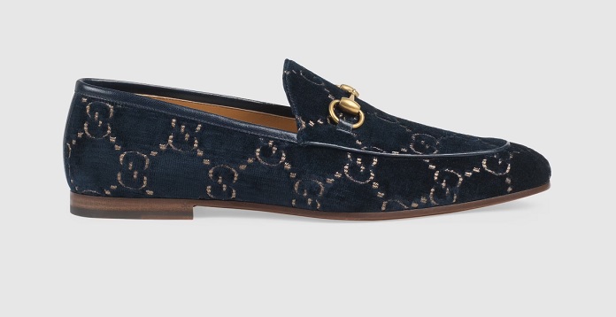 Giày Men's Gucci Jordaan GG velvet loafer mê hoặc quý ông