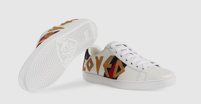 Giày Women's Ace embroidered sneaker món quà tuyệt vời tặng vợ