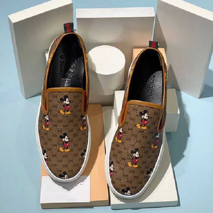 Giày Gucci Disney Mickey Slip-On cao cấp