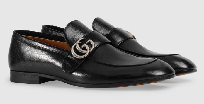 Giày Gucci Leather Loafher With GG được nhiều quý ông công sở chọn lựa