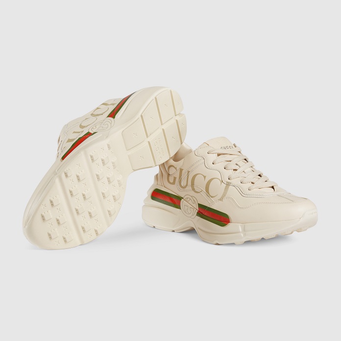 Giày Gucci Rhyton Logo Leather Sneaker sở hữu phong cách năng động 