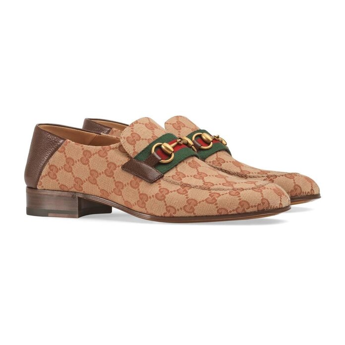 Giày lười đế cao Gucci GG Horsebit Loafers