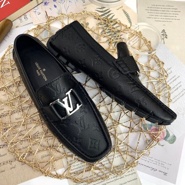 Giày lười Louis Vuitton Monte Carlo Moccasin họa tiết hoa chìm