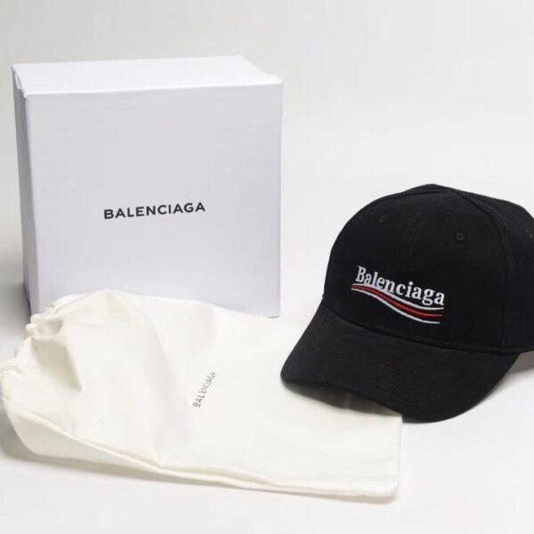 Mũ nam Balenciaga siêu cấp họa tiết thêu logo chữ màu đen