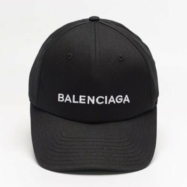 Mũ nam Balenciaga siêu cấp logo thêu màu đen