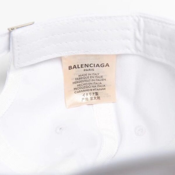 Mũ nam Balenciaga siêu cấp logo thêu màu trắng