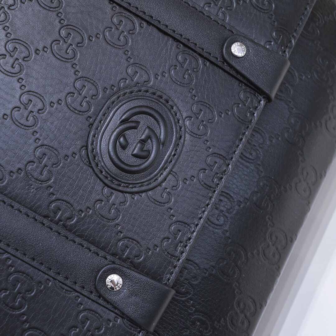 Túi đeo chéo Gucci siêu cấp hộp vuông hoạ tiết logo tròn
