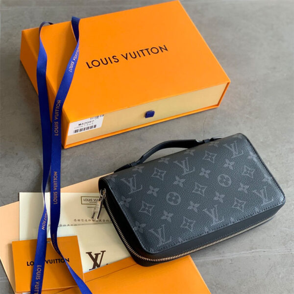 Ví dài Louis Vuitton siêu cấp Zippy XL Wallet Monogram hoa màu đen