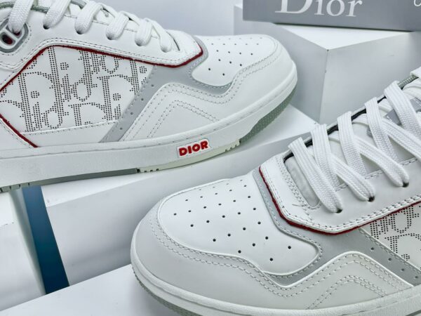 Giày Dior B27 Low Dior Oblique Galaxy White Red Like Auth