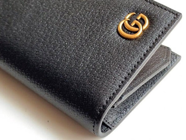 Ví gấp Gucci like au GG Marmont Leather Long Id họa tiết logo