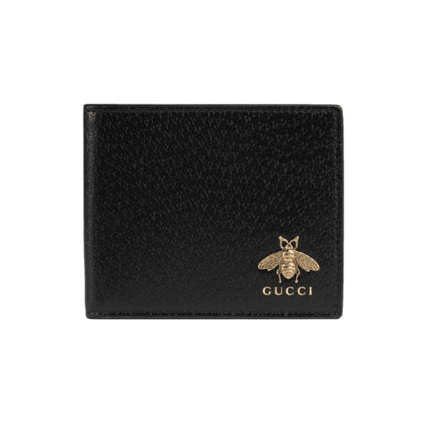 Ví nam Gucci like au Animalier Leather Coin họa tiết ong