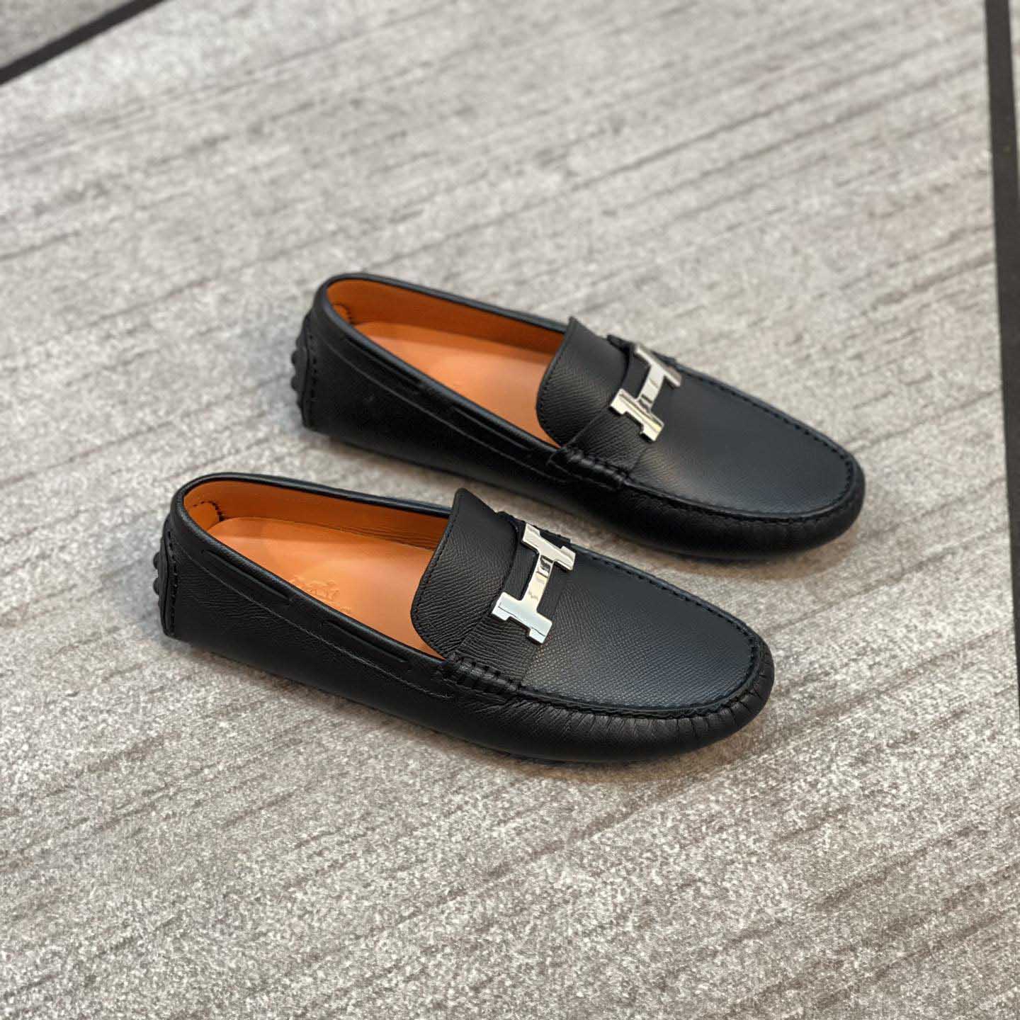 Giày lười da nam chữ H công sở thời trang Tamis N4603 - Tamis