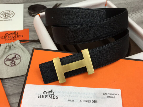 Thắt lưng Hermes like au Quizz belt buckle bản 3.2 cm