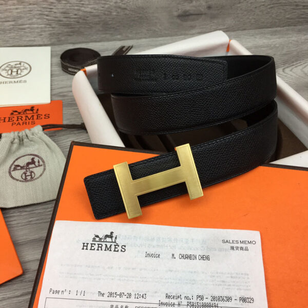 Thắt lưng Hermes like au Quizz belt buckle bản 3.2 cm