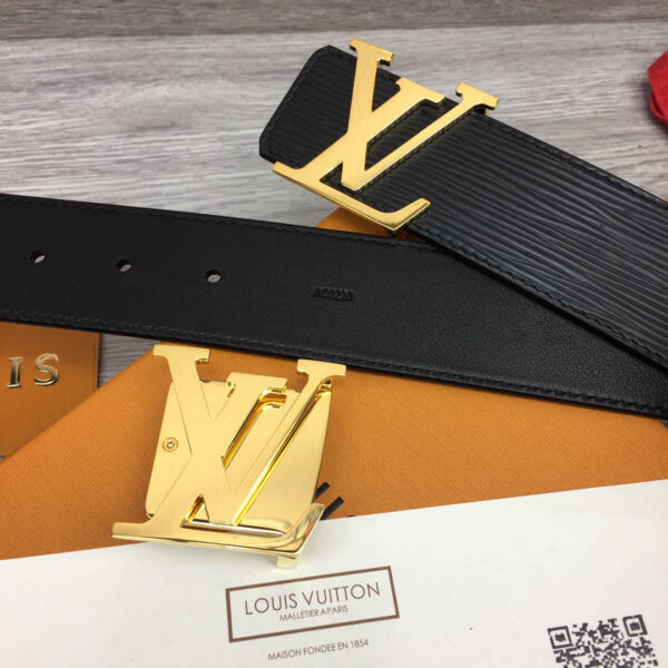 Thắt lưng Louis Vuitton like au da epi khóa logo màu vàng