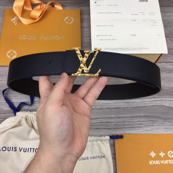 Thắt lưng Louis Vuitton like au họa tiết khóa nhũ