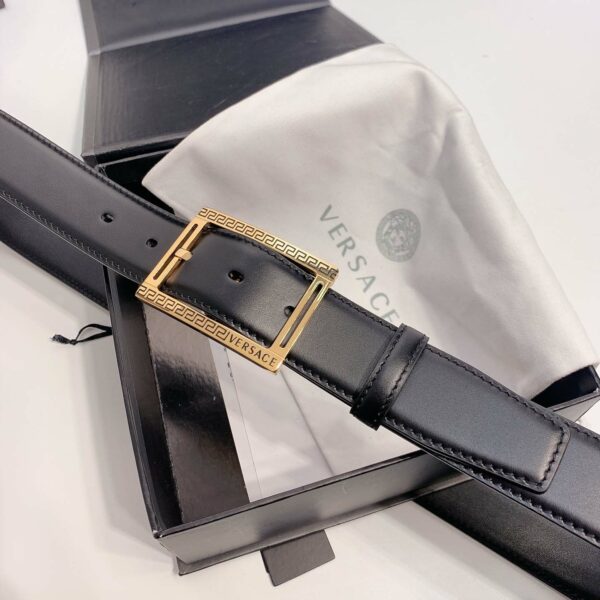 Thắt lưng Versace siêu cấp khóa kim viền hoa văn màu vàng