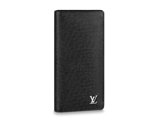 Ví dài Louis Vuitton like au Brazza Wallet Taiga Leather logo nổi