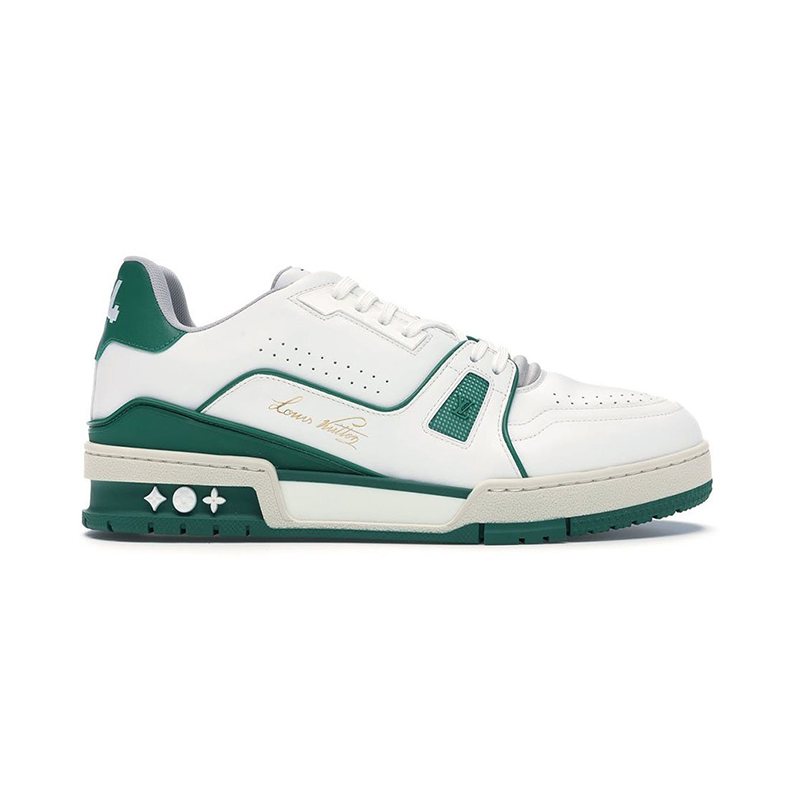 Giày Louis Vuitton LV Trainer Sneaker Low White Green Like Auth siêu cấp  like auth 99% - TUNG LUXURY™