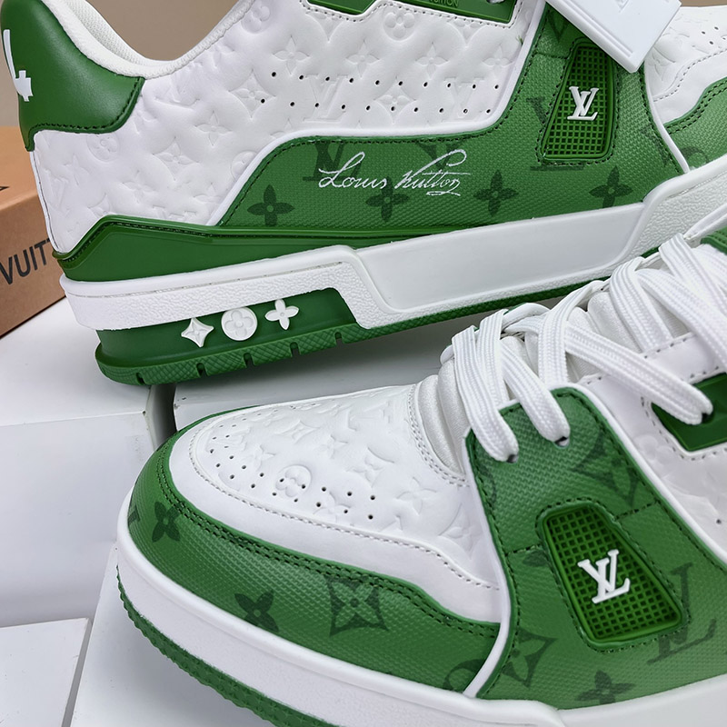 Louis Vuitton Trainer #54 Signature Green White