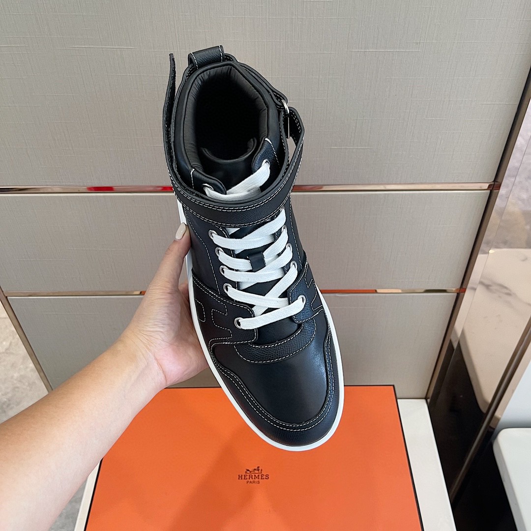 Giày thể thao Hermes like au Freestyle Sneaker màu đen